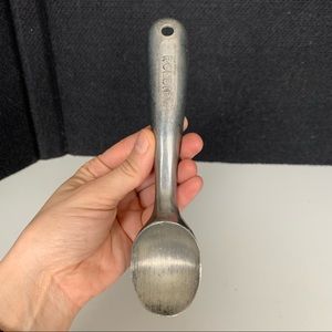 Vintage Nuroll Roldip Aluminum Ice Cream Scoop Maumee, Ohio 7”